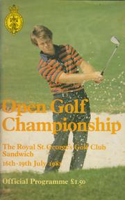 OPEN CHAMPIONSHIP 1981 (ROYAL SANDWICH) GOLF PROGRAMME