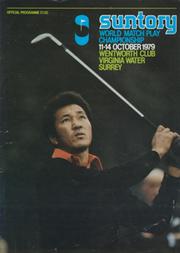 WORLD MATCH PLAY CHAMPIONSHIP 1979 GOLF PROGRAMME