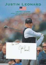 JUSTIN LEONARD (USA) PUBLICITY PHOTO + AUTOGRAPH