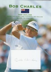 BOB CHARLES (NEW ZEALAND) PUBLICITY PHOTO + AUTOGRAPH
