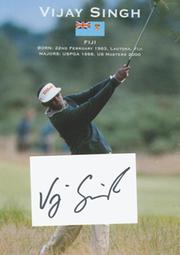 VIJAY SINGH (FIJI) PUBLICITY PHOTO + AUTOGRAPH