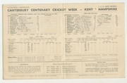 KENT V HAMPSHIRE 1948 CRICKET SCORECARD