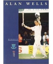 ALAN WELLS (SUSSEX, KENT) CRICKET BENEFIT BROCHURE 1996