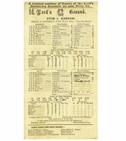 ETON V HARROW 1914 CRICKET SCORECARD
