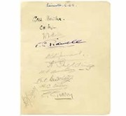 LEICESTERSHIRE 1927 CRICKET AUTOGRAPHS