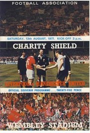 LIVERPOOL V MANCHESTER UNITED 1977 (CHARITY SHIELD) FOOTBALL PROGRAMME