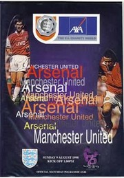 ARSENAL V MANCHESTER UNITED 1998 (CHARITY SHIELD) FOOTBALL PROGRAMME