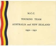 ENGLAND 1950-51 CRICKET CHRISTMAS CARD (SIGNED BY HUTTON)