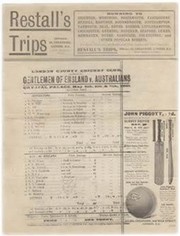 GENTLEMEN OF ENGLAND V AUSTRALIANS 1905 CRICKET SCORECARD