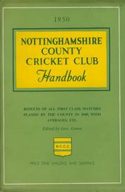 NOTTINGHAMSHIRE COUNTY CRICKET CLUB HANDBOOK 1950