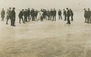 ICE HOCKEY MATCH (1920S) POSTCARD