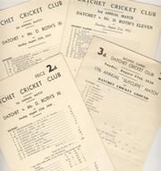 DATCHET CRICKET CLUB SCORECARDS 1932 - 1950 (SUTCLIFFE MATCHES)