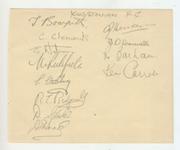KINGSTONIAN FOOTBALL CLUB 1947 SIGNED ALBUM PAGE