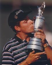 JUSTIN LEONARD SIGNED PHOTOGRAPH - BRITISH OPEN CHAMPION 1997