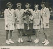 USA WIGHTMAN CUP TEAM 1950 PRESS PHOTOGRAPH