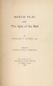 MATCH PLAY AND THE SPIN OF THE BALL