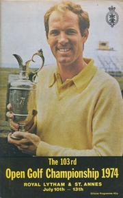 OPEN CHAMPIONSHIP 1974 (ROYAL LYTHAM & ST. ANNES) GOLF PROGRAMME