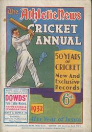ATHLETIC NEWS CRICKET ANNUAL 1932