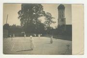 TENNIS IN BURTENBACH (GERMANY) POSTCARD