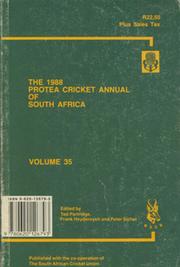 THE 1988 PROTEA CRICKET ANNUAL OF SOUTH AFRICA
