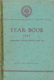 NORTHAMPTONSHIRE COUNTY CRICKET CLUB 1954 YEAR BOOK