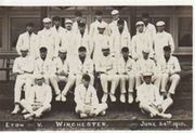 ETON V WINCHESTER 1910 CRICKET POSTCARD