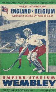 ENGLAND V BELGIUM 1953 WOMEN
