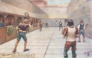 REAL TENNIS POSTCARD - TENNIS IN THE TIME OF HENRY VIII
