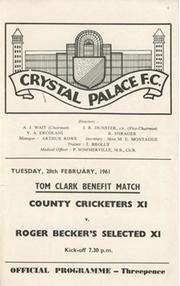 COUNTY CRICKETERS XI V ROGER BECKER