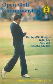 OPEN GOLF CHAMPIONSHIP 1985 (SANDWICH) PROGRAMME