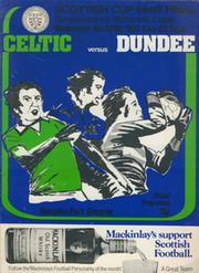 CELTIC V DUNDEE 1977 SCOTTISH CUP SEMI-FINAL FOOTBALL PROGRAMME