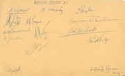 BRITISH ARMY AND FRENCH ARMY 1948 FOOTBALL AUTOGRAPHS (AND LUTON TOWN)