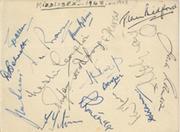 MIDDLESEX 1948-49 CRICKET AUTOGRAPHS