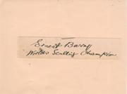 ERNEST BARRY (WORLD SCULLING CHAMPION) AUTOGRAPH
