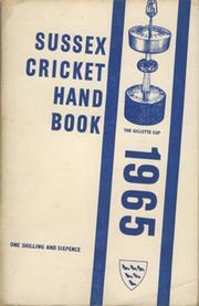 OFFICIAL SUSSEX CRICKET HANDBOOK 1965