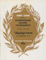 ALAN MINTER V GRATIEN TONNA 1978 BOXING PROGRAMME