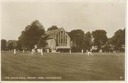 CRICKET AT THE GUILDHALL, PRIORY PARK, CHICHESTER - POSTCARD