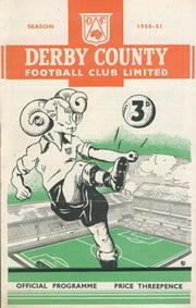 DERBY COUNTY V STOKE CITY 1950-51 FOOTBALL PROGRAMME
