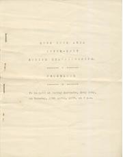 HONG KONG AREA INTER-UNIT BOXING CHAMPIONSHIPS 1938 PROGRAMME