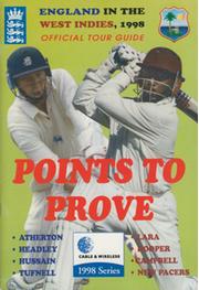 ENGLAND CRICKET TOUR TO THE WEST INDIES 1998 BROCHURE