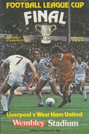 LIVERPOOL V WEST HAM UNITED 1981 (LEAGUE CUP FINAL) FOOTBALL PROGRAMME