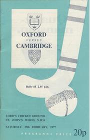 OXFORD V CAMBRIDGE 1977 (LORD