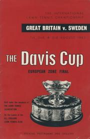 GREAT BRITAIN V SWEDEN - THE DAVIS CUP (EUROPEAN ZONE) FINAL 1963 TENNIS PROGRAMME