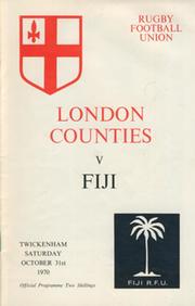 LONDON COUNTIES V FIJI 1970 (TWICKENHAM) RUGBY PROGRAMME