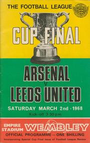 ARSENAL V LEEDS UNITED 1968 (LEAGUE CUP FINAL) FOOTBALL PROGRAMME