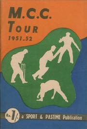 M.C.C. TOUR OF INDIA 1951-52 CRICKET BROCHURE