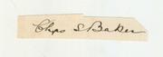 CHARLES BAKER (WARWICKSHIRE) CRICKET AUTOGRAPH