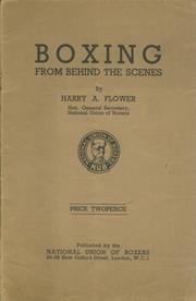 BOXING FROM BEHIND THE SCENES