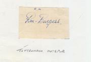RON BURGESS (TOTTENHAM HOTSPUR & WALES) FOOTBALL AUTOGRAPH