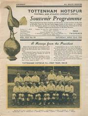 TOTTENHAM HOTSPUR V GRIMSBY TOWN 1949-50 FOOTBALL PROGRAMME